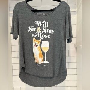 Puppies Make Me Happy T-Shirt. One Size. Measures L-XL.